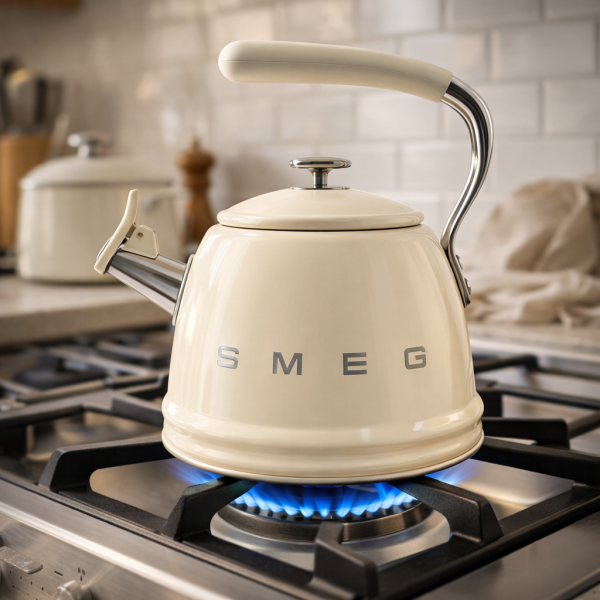 Smeg 2.3L Whistling Kettle Cream | Stove Top Kettle South Africa - Image 2